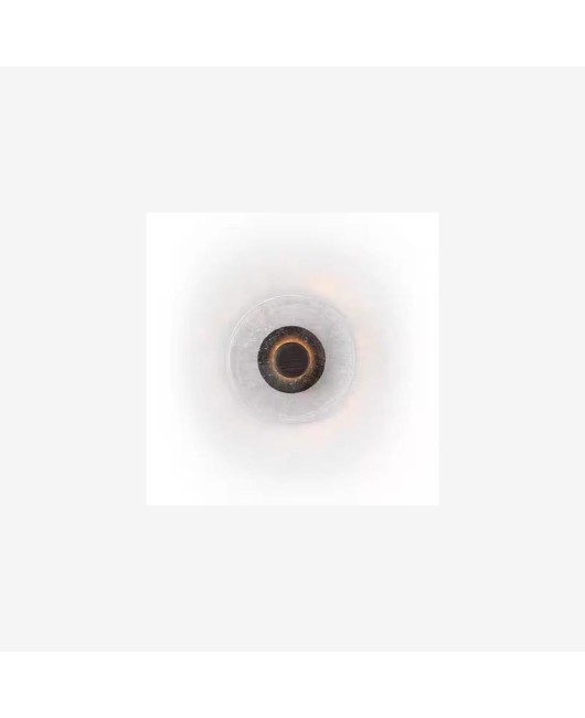 Italian designer wall lamp coffee shop entrance background wall glass craftsmanship walnut brass decorative lamp