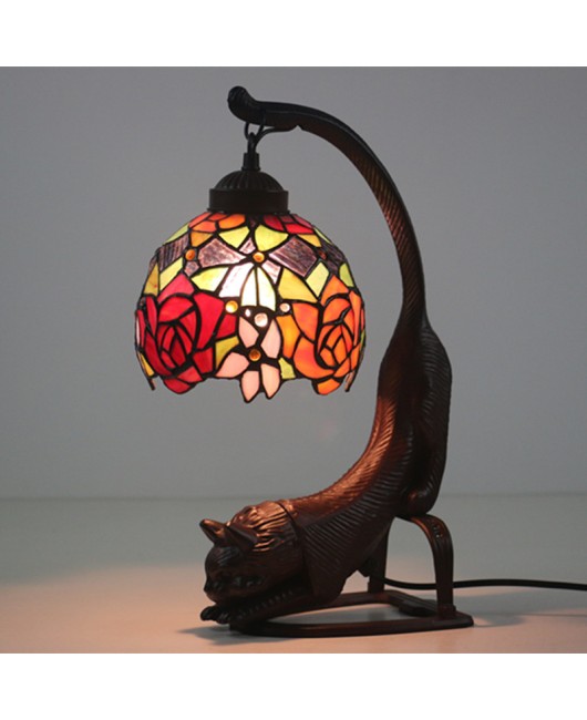 Export 8-inch Ti European style desk lamp for foreign trade, retro creative bar, coffee shop, Western restaurant, desk decoration, cat lamp