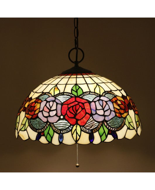 Cross border direct sales of 16 inch Ti European style pendant light, retro creative living room, bedroom, study, steak, barbecue restaurant, Vanni