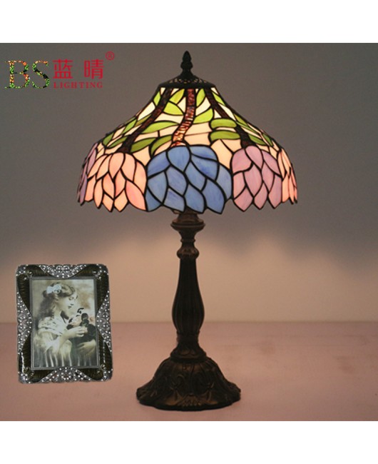 Cross border direct sales wholesale cross-border Tiffany lamp Tiffany European desk lamp bedroom bedside lamp retro creative