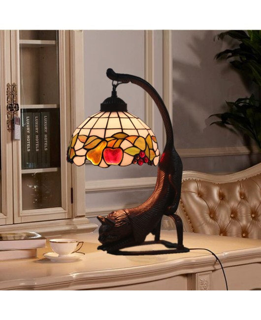 Export 8-inch Ti European style desk lamp for foreign trade, retro creative bar, coffee shop, Western restaurant, desk decoration, cat lamp