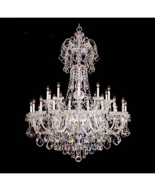 European crystal lamp, duplex villa, lobby chandelier, hotel lobby, dining room, living room, luxurious and atmospheric engineering lighting fixtures