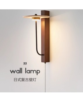 French style antique bedside wall lamp Japanese style retro bedroom living room hotel Wabi Sabi style staircase corridor homestay art lamp