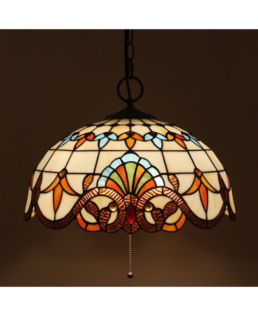 Cross border direct sales of 16 inch Ti European style pendant light, retro creative living room, bedroom, study, steak, barbecue restaurant, Vanni