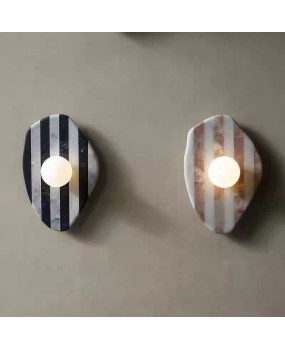 French style minimalist modern marble wall lamp, creative and personalized wall lamp, living room, bedroom, study room decoration wall lamp