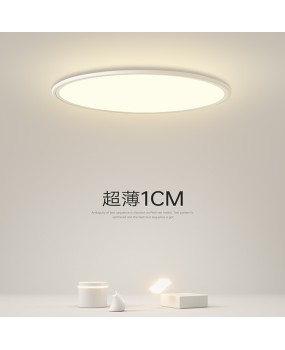 Bedroom ceiling light LED modern simple Nordic circular personalized creative atmosphere living room light study master bedroom lighting