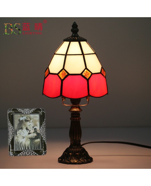 Cross border European retro creative Mediterranean bedroom bedside lamp bar coffee shop decoration small table lamp feeding night light