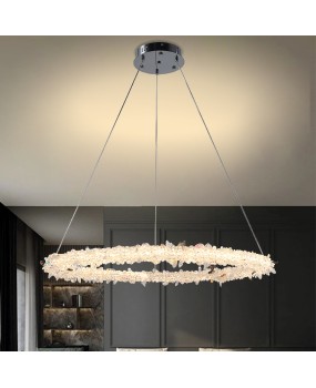 Factory direct sales of Nordic minimalist living room crystal chandelier, postmodern light luxury dining room light, infinite dimming bedroom lighting fixtures
