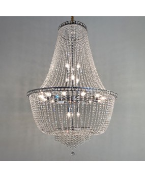 European crystal chandelier, traditional gold chandelier, wedding banquet hall, hotel decoration lighting, American villa hall light