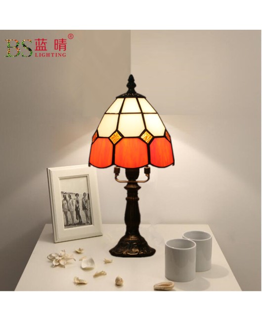 Cross border European retro creative Mediterranean bedroom bedside lamp bar coffee shop decoration small table lamp feeding night light