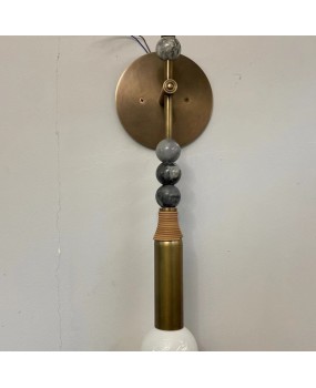 All copper light luxury retro design restaurant model room corridor lamp tea room bedroom bedside living room hotel wall lamp