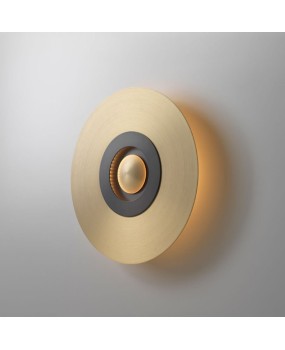Cross border indoor American modern minimalist golden villa living room wall lamp bedroom bedside circular wall lamp