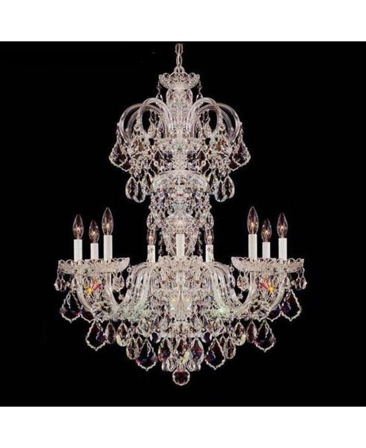 European crystal lamp, duplex villa, lobby chandelier, hotel lobby, dining room, living room, luxurious and atmospheric engineering lighting fixtures