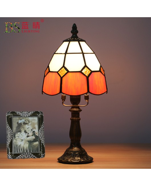 Cross border European retro creative Mediterranean bedroom bedside lamp bar coffee shop decoration small table lamp feeding night light
