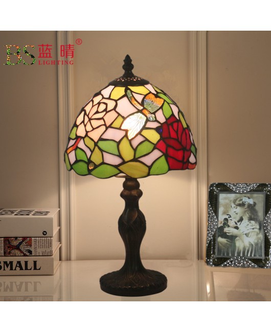 Foreign trade cross-border e-commerce, Didragonfly European style desk lamp, bedroom bedside lamp, retro creative bar, coffee shop, Western restaurant