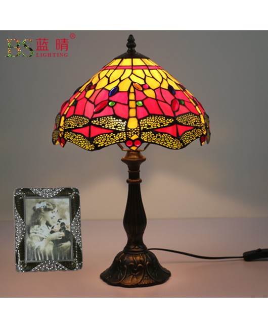 Cross border manufacturer direct sales dragonfly desk lamp, bedroom bedside table lamp, European retro nostalgic bar, coffee shop, Western restaurant