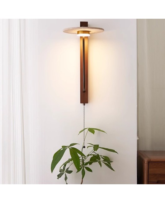 French style antique bedside wall lamp Japanese style retro bedroom living room hotel Wabi Sabi style staircase corridor homestay art lamp