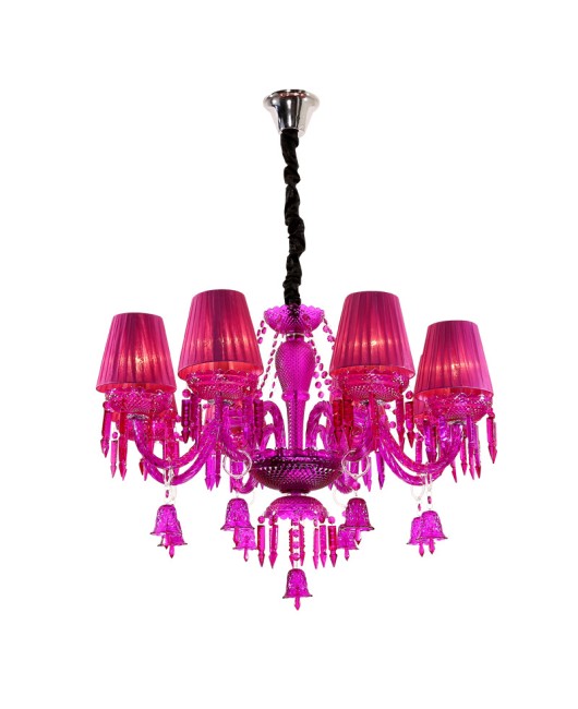European crystal lamp, purple bedroom lamp, diffuse coffee pendant light, internet cafe KTV, clothing store, beauty salon decoration pendant light