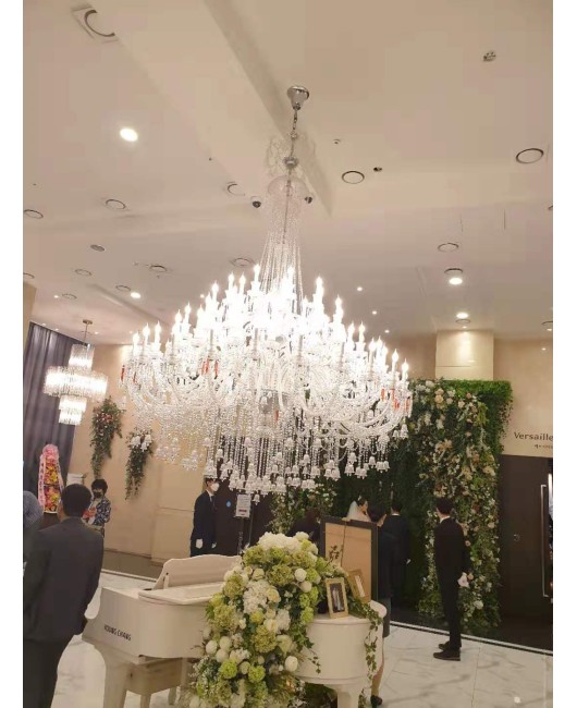 European crystal lamp, duplex villa, lobby chandelier, hotel lobby, dining room, living room, luxurious and atmospheric engineering lighting fixtures