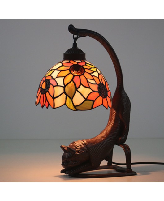 Export 8-inch Ti European style desk lamp for foreign trade, retro creative bar, coffee shop, Western restaurant, desk decoration, cat lamp