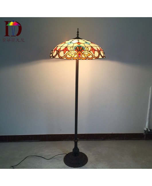 Foreign trade export lighting wholesale Tiffany Baroque European style lobby club hotel engineering floor lamp promotion