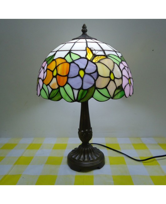 Colorful glass Tiffany lighting for living room, bedroom, dining room, bedside table lamp, table lamp, sunflower garden lamp factory