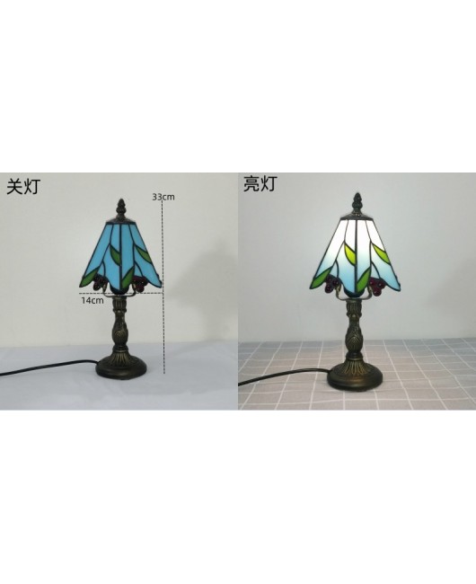 Mini small desk lamp desktop decoration Southeast Asian desk lamp European Tiffany living room study room wedding gift desk lamp bedroom