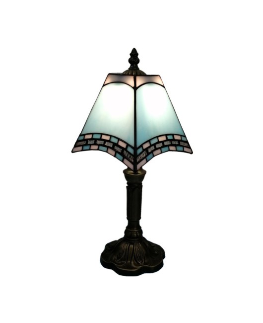 Baohua Tiffany Creative Mediterranean Desk Lamp Bedroom Coffee Shop Simple Modern Lighting European Warm Nightlight