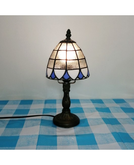 Mini small desk lamp desktop decoration Southeast Asian desk lamp European Tiffany living room study room wedding gift desk lamp bedroom
