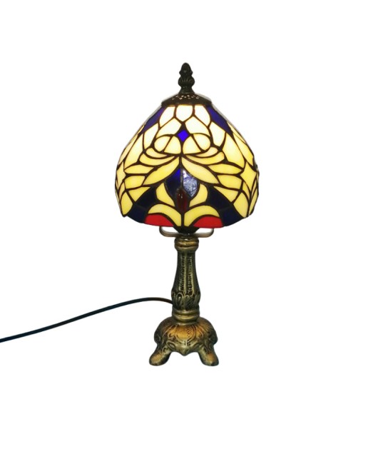 European and American style vintage colored glass bedroom bedside lamp, American countryside bar lamp, coffee shop lighting