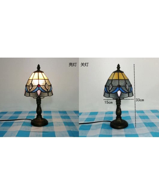 Mini small desk lamp desktop decoration Southeast Asian desk lamp European Tiffany living room study room wedding gift desk lamp bedroom