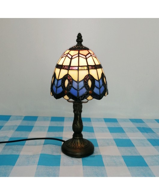 Mini small desk lamp desktop decoration Southeast Asian desk lamp European Tiffany living room study room wedding gift desk lamp bedroom
