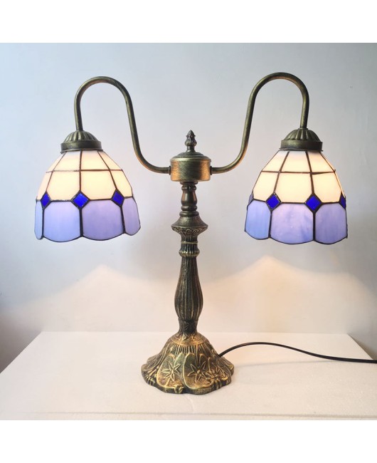 Special Offer Tiffany Desk Lamp Mediterranean Simple Bedroom Bedhead Bar Creative Romantic Eye Protection Desk Lamp One Piece dropshipping