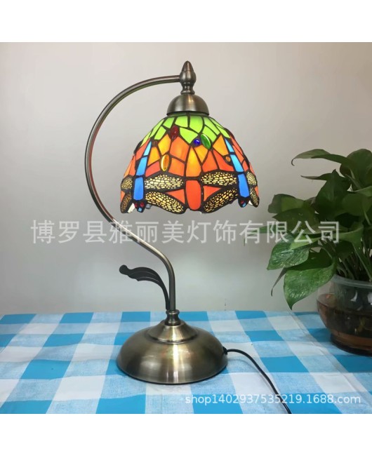 Cross border exclusive Tiffany lighting for children's rooms, nursing beds, bedside lights, night lights, bedroom table lights, bar counter, restaurant table lights, new
