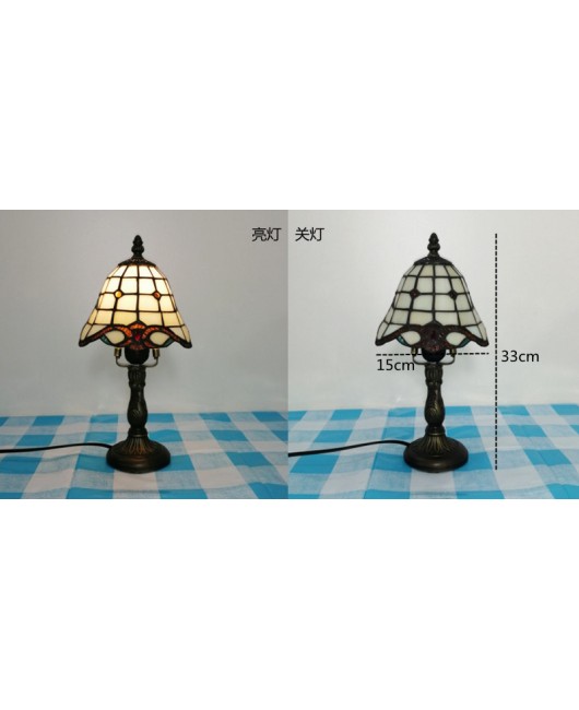 Mini small desk lamp desktop decoration Southeast Asian desk lamp European Tiffany living room study room wedding gift desk lamp bedroom