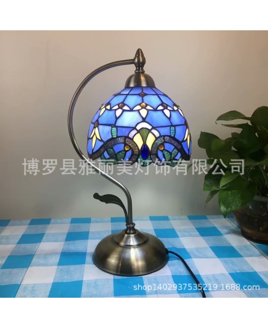 Cross border exclusive Tiffany lighting for children's rooms, nursing beds, bedside lights, night lights, bedroom table lights, bar counter, restaurant table lights, new