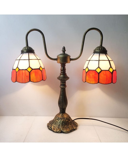 Special Offer Tiffany Desk Lamp Mediterranean Simple Bedroom Bedhead Bar Creative Romantic Eye Protection Desk Lamp One Piece dropshipping