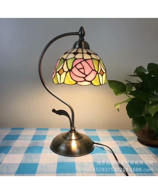 Cross border exclusive Tiffany lighting for children's rooms, nursing beds, bedside lights, night lights, bedroom table lights, bar counter, restaurant table lights, new
