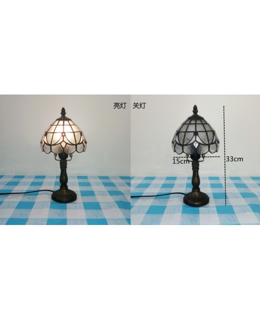 Mini small desk lamp desktop decoration Southeast Asian desk lamp European Tiffany living room study room wedding gift desk lamp bedroom