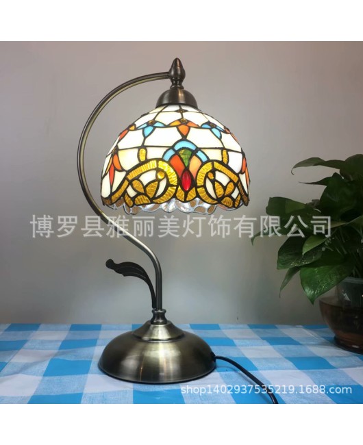 Cross border exclusive Tiffany lighting for children's rooms, nursing beds, bedside lights, night lights, bedroom table lights, bar counter, restaurant table lights, new