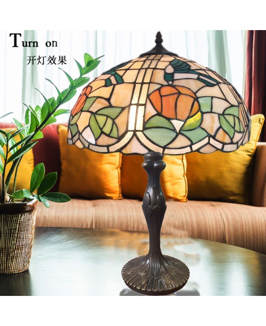 Lighting manufacturer direct sales Tiffany European style desk lamp, one piece dropshipping, bedroom bedside lamp, luxury hotel promotion