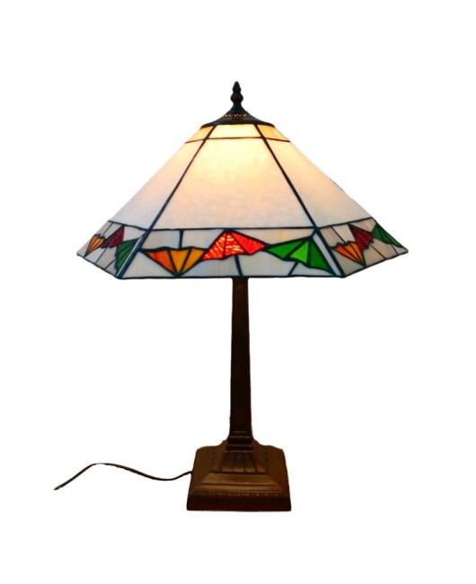 European retro desk lamp, bedroom bedside, living room, study, American countryside, creative glass art decoration, night light fixture