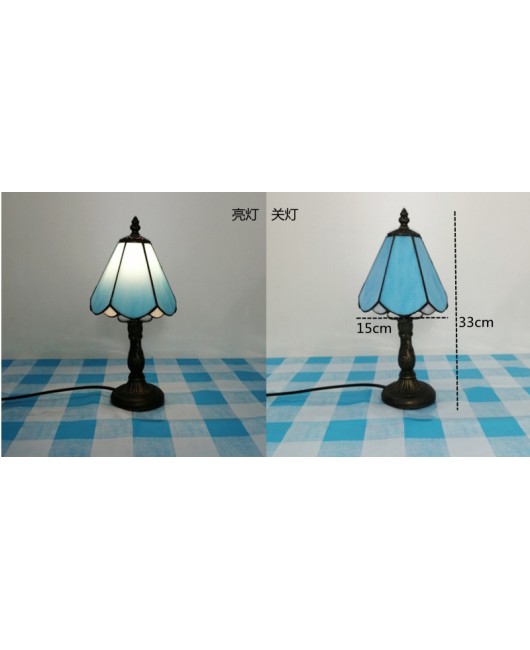 Mini small desk lamp desktop decoration Southeast Asian desk lamp European Tiffany living room study room wedding gift desk lamp bedroom