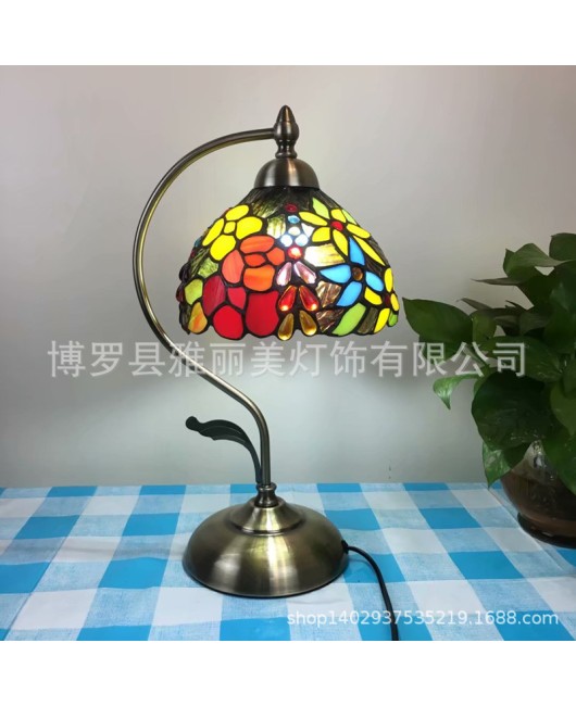 Cross border exclusive Tiffany lighting for children's rooms, nursing beds, bedside lights, night lights, bedroom table lights, bar counter, restaurant table lights, new