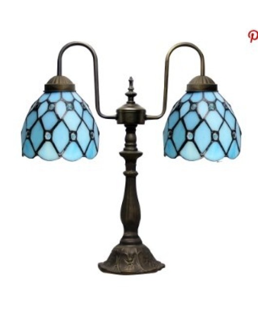 Special Offer Tiffany Desk Lamp Mediterranean Simple Bedroom Bedhead Bar Creative Romantic Eye Protection Desk Lamp One Piece dropshipping