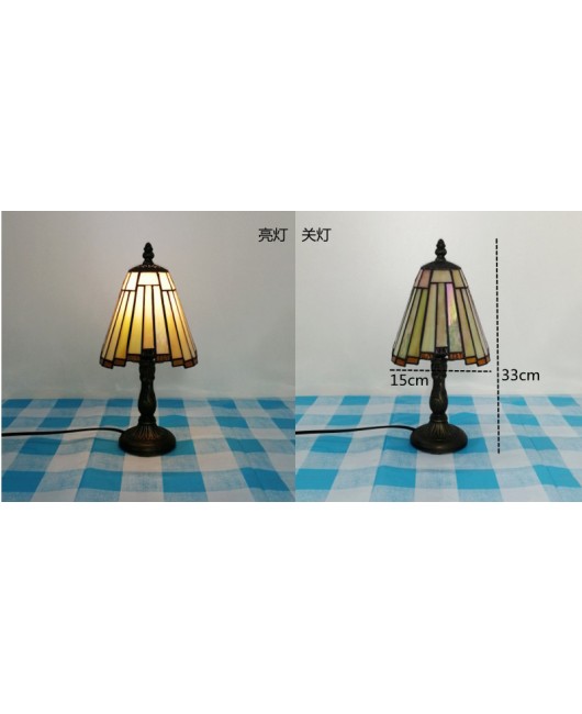 Mini small desk lamp desktop decoration Southeast Asian desk lamp European Tiffany living room study room wedding gift desk lamp bedroom