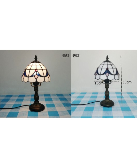 Mini small desk lamp desktop decoration Southeast Asian desk lamp European Tiffany living room study room wedding gift desk lamp bedroom
