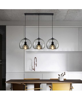 Creative Nordic glass dining table pendant light, modern minimalist combination lighting, home decoration bar counter restaurant lighting, LED pendant light