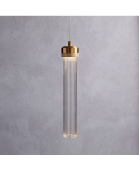 Nordic living room, post-modern minimalist bedroom, bedside bar counter, dining room, light luxury single head long glass creative pendant light