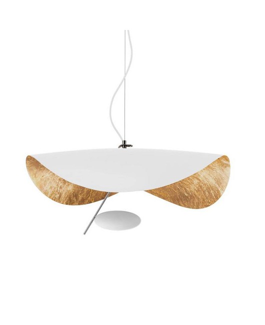 Lotus leaf LED pendant light fashion art Nordic personality creative exhibition hall Restaurant creative gold foil LED pendant light